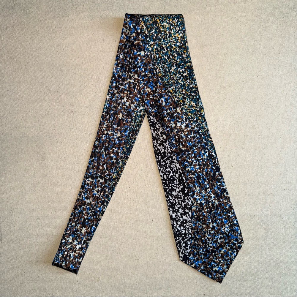 Paul Smith “Digital Boucle” abstract print tie